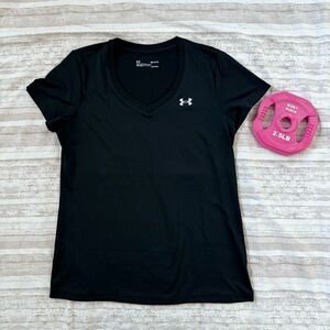 💪🏻 Under Armour Black Medium VNeck Short Sleeve
